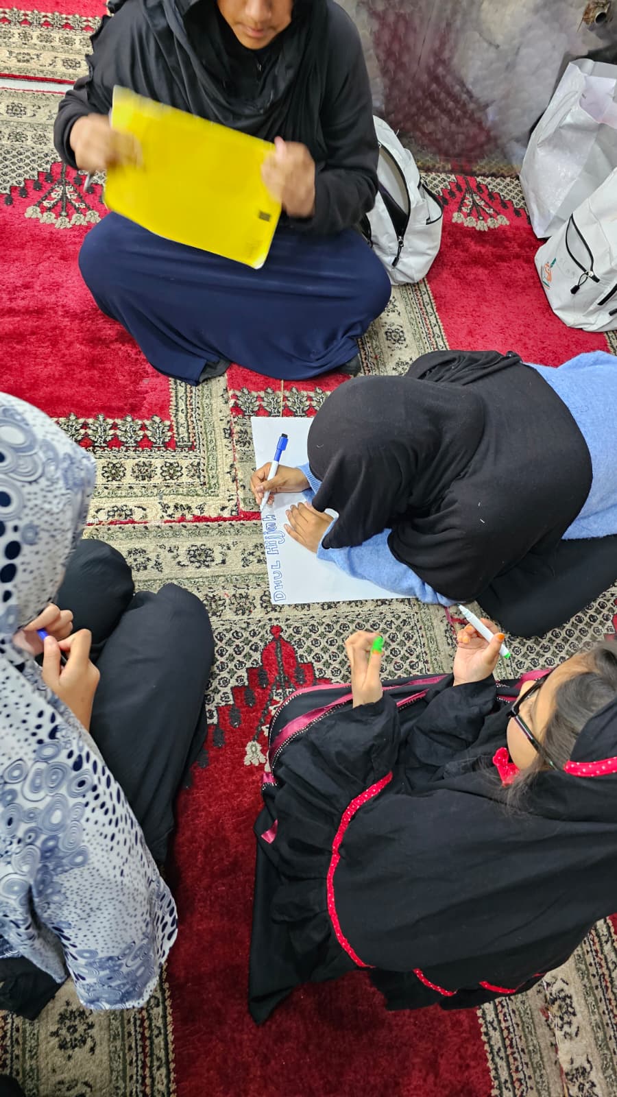 Children at Ummah Academy during a weekend Maktab class